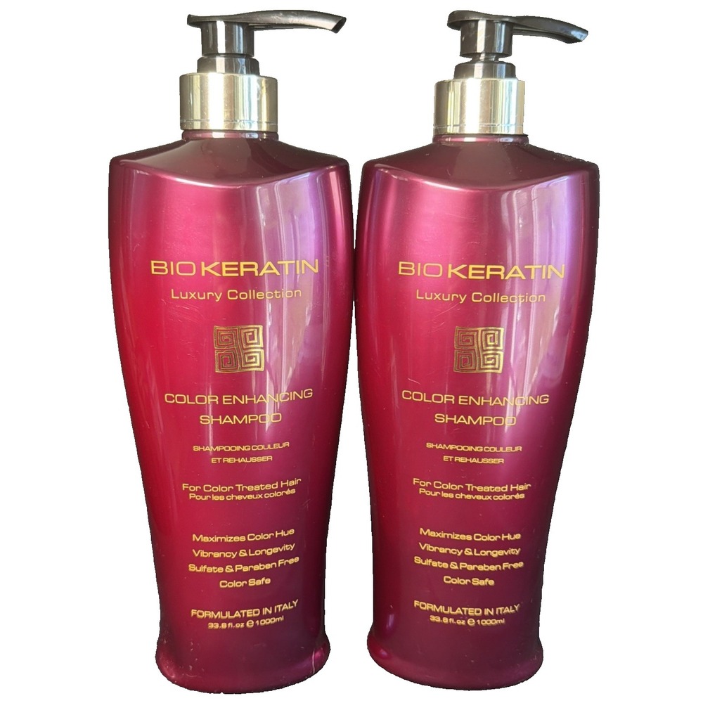 (2-Pack) BIO KERATIN Protein Luxury Botanical COLOR ENHANCING SHAMPOO 1000ml